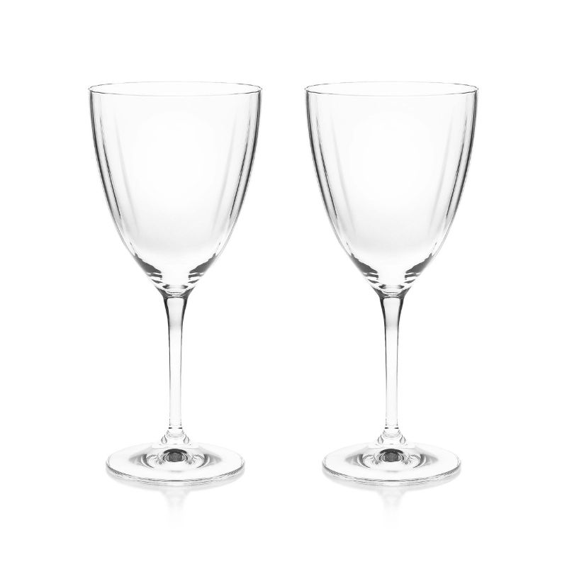 Tipperary Crystal Ripple Glasses - Wine Glasses - Set of 2 - The Elms