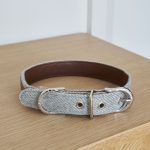 Tweed Dog Collar - Small - Grey | Pets | Pet Accessories | The Elms