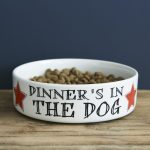 Pet Bowl - Dinner's In The Dog - Small | Pet Care | Food Bowls | The Elms