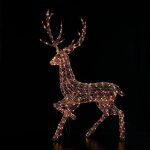 Highland Colour Changeable Lit Stag - Multicolour - 2m - Plug In | Christmas | Christmas Lights | The Elms