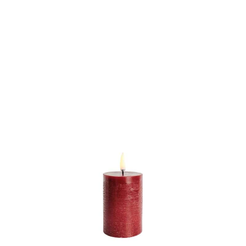 LED Pillar Candle - Carmine Red - 5.8cm x 10cm | Fragrances | Candles & Diffusers | The Elms