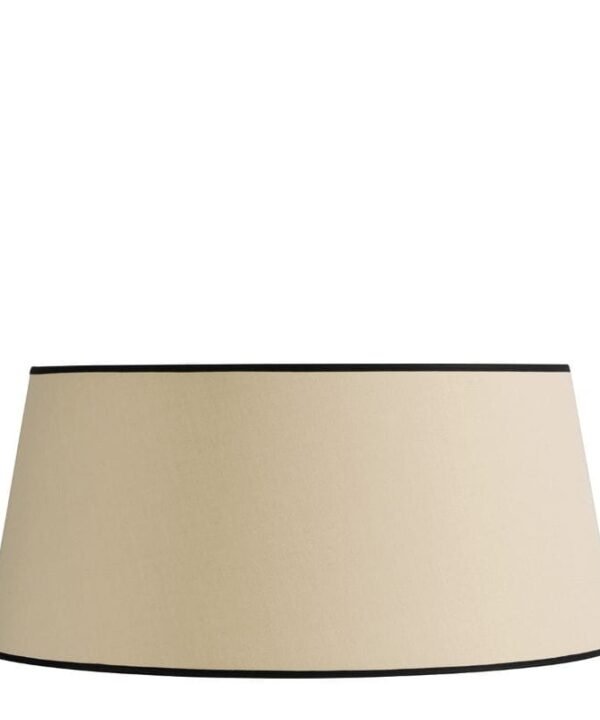 Beige Edged Black Lamp Shade - 45cm | Lighting Accessories | Lamp Shades | The Elms