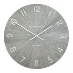 Wharf Grand Wall Clock - Limestone - 45 inch | Decorative Accessories | Clocks | The Elms