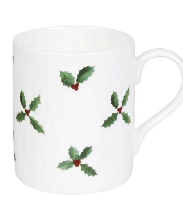 Mug - Holly & Berry - 275ml | Christmas Serveware | Christmas Cups | The Elms