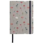 Patterned A5 Notebook - Grey Poppy Meadow | Gifts | Books | The Elms