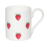 Patterned Mug - Strawberries - 275ml | Serveware | Cups | The Elms