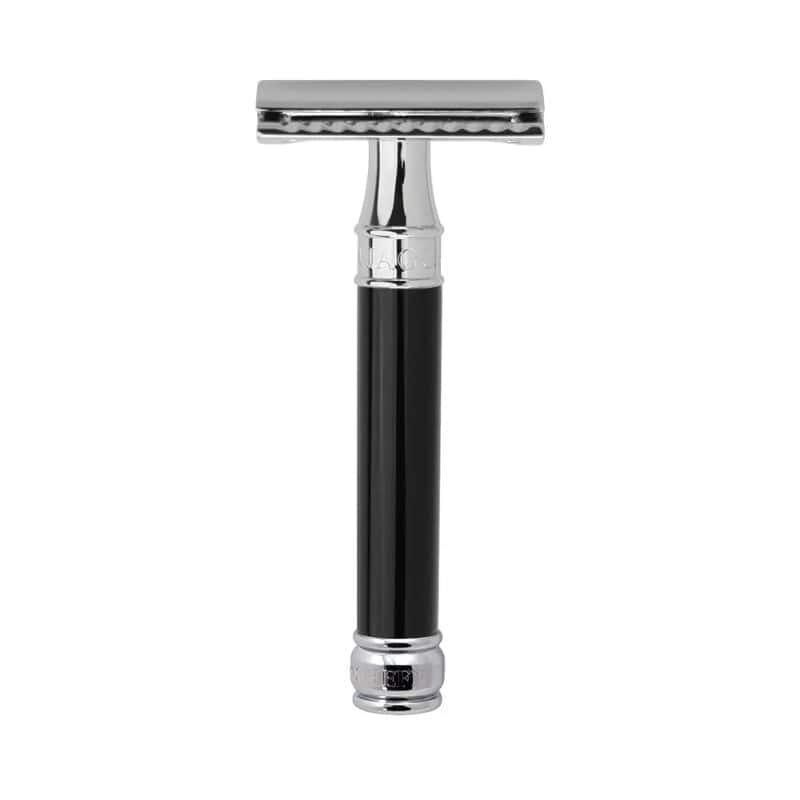 Classic Shaving Accessories - Black DE Safety Razor (Closed Comb) | Fragrances Gifts | Bath & Body Gifts | The Elms