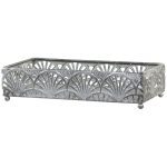 Antique Zinc Vire Napkin Holder With Pattern - 21cm x 11cm | Decorative Accessories | Decorative Objects | The Elms