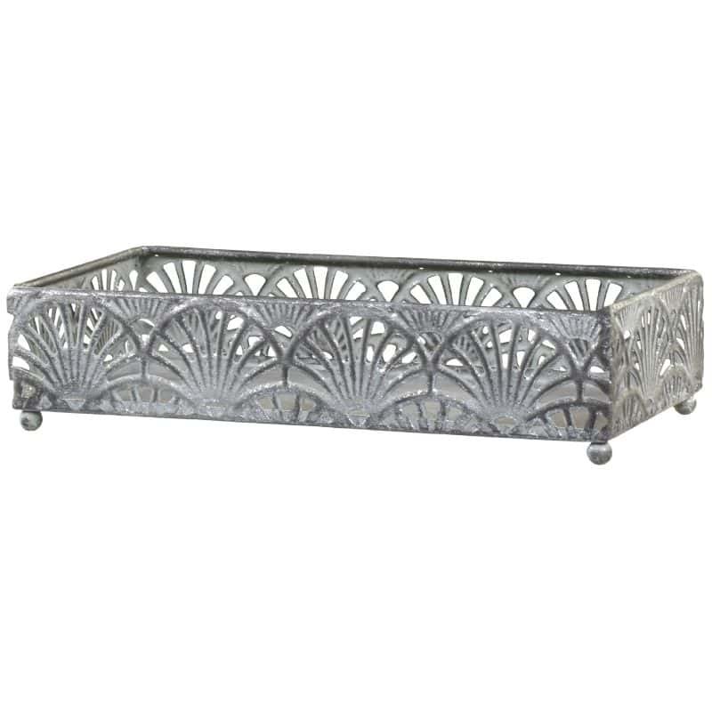 Antique Zinc Vire Napkin Holder With Pattern - 21cm x 11cm | Decorative Accessories | Decorative Objects | The Elms