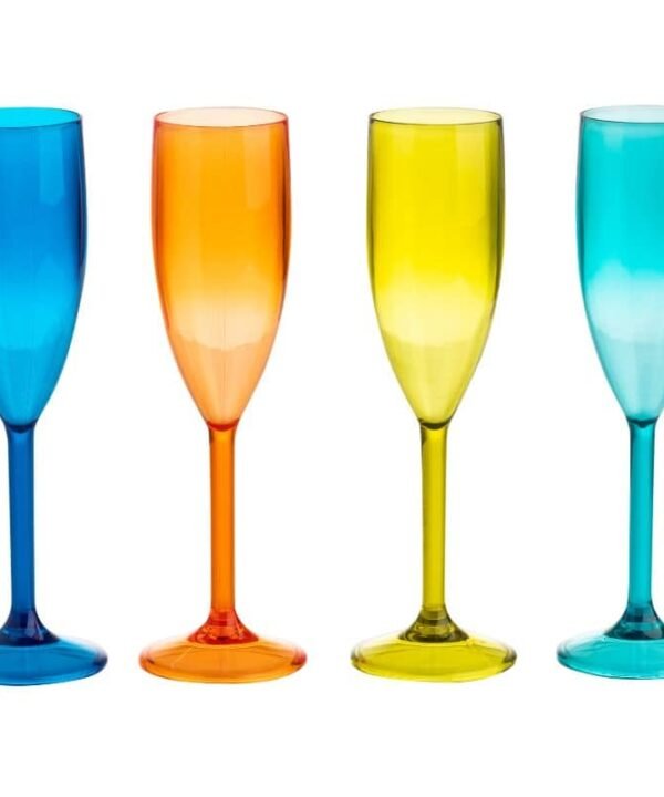 Riviera Flute Glasses - Set of 4 | Outdoor Living | Garden Accessories | The Elms