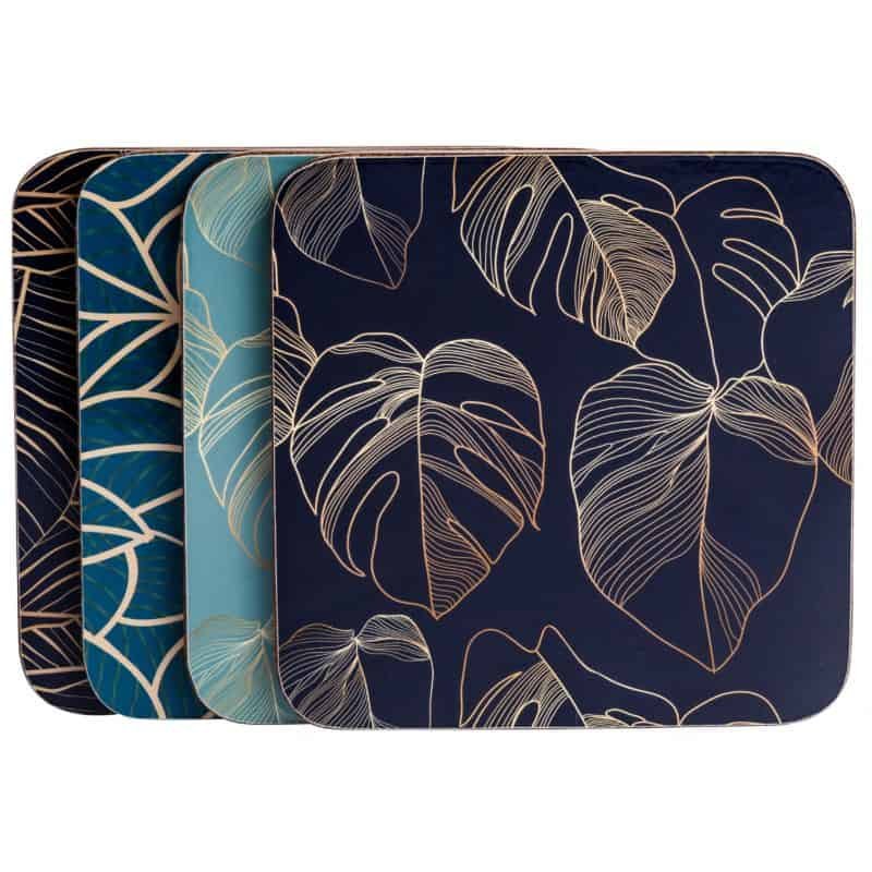 Botanicals Coasters - Mixed Colours - Set of 4 | Serveware | Coasters | The Elms