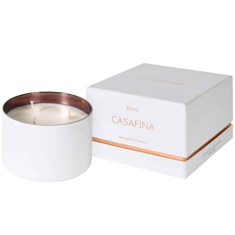 Scented Mustique Casafina Candle - Blanc Rose - 8cm | Fragrances | Candles | The Elms