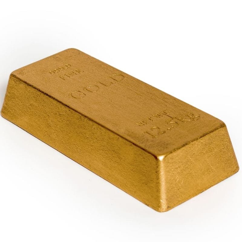 "12.5KG" Gold Bullion Bar Doorstop - 4.5cm | Art | Decorative Objects | The Elms