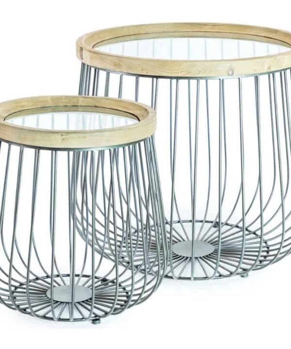 Large Round Side Tables - Set of 2 | Living Room | Side Tables | The Elms