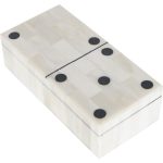 Chollerford Bone Dominoes Box - 18cm x 9cm | Display & Storage | Boxes | The Elms
