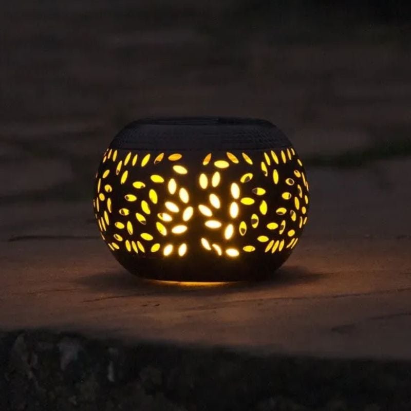 Solar Flame Lantern - 11cm | Garden Lighting | Lanterns | The Elms