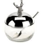Silverplated Stag Jam Dish - 9cm | Serveware | Plates | The Elms