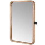 Wooden Edged Wall Mirror - 48cm x 70cm | Decorative Accessories | Mirrors | The Elms