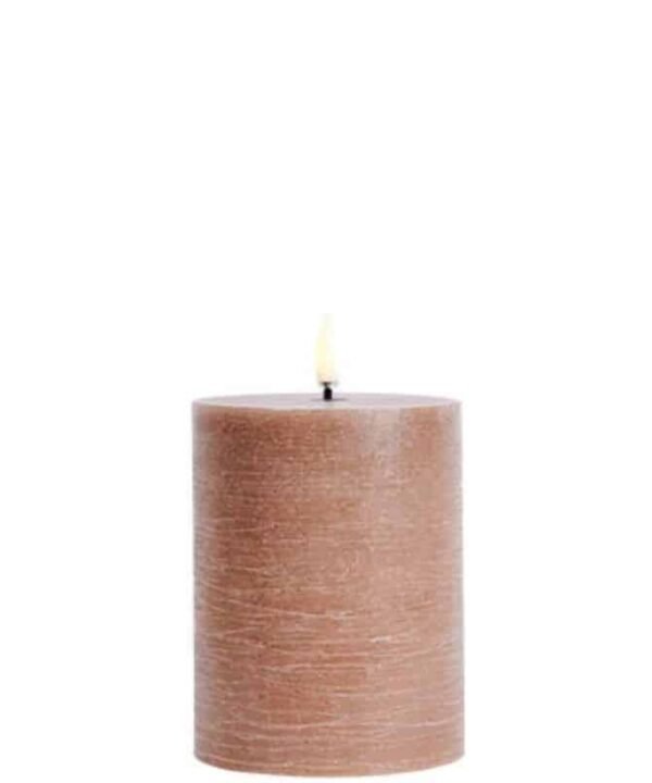 Uyuni LED Pillar Candle - Rustic Caramel - 7.8cm x 10cm | Fragrances | Candles & Diffusers | The Elms