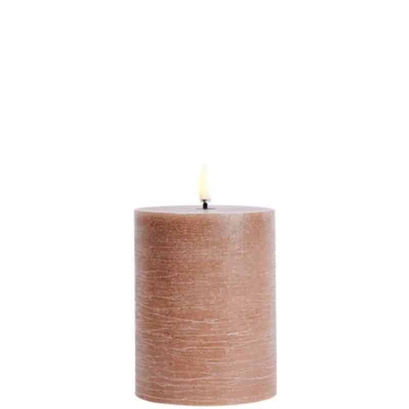 Uyuni LED Pillar Candle - Rustic Caramel - 7.8cm x 10cm | Fragrances | Candles & Diffusers | The Elms