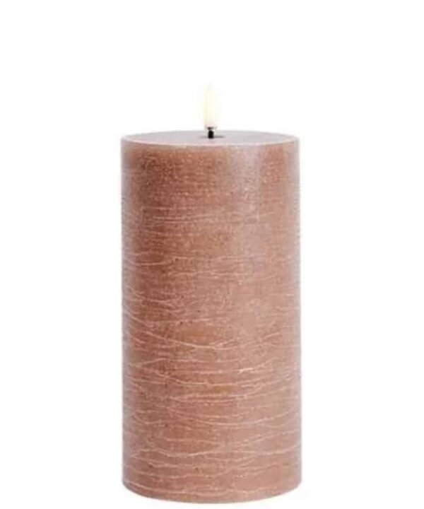 Uyuni LED Pillar Candle - Rustic Caramel - 7.8cm x 15.2cm | Fragrances | Candles & Diffusers | The Elms