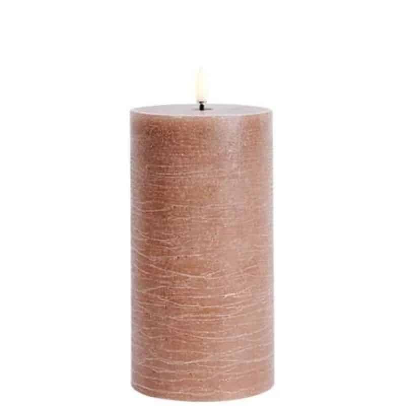 Uyuni LED Pillar Candle - Rustic Caramel - 7.8cm x 15.2cm | Fragrances | Candles & Diffusers | The Elms