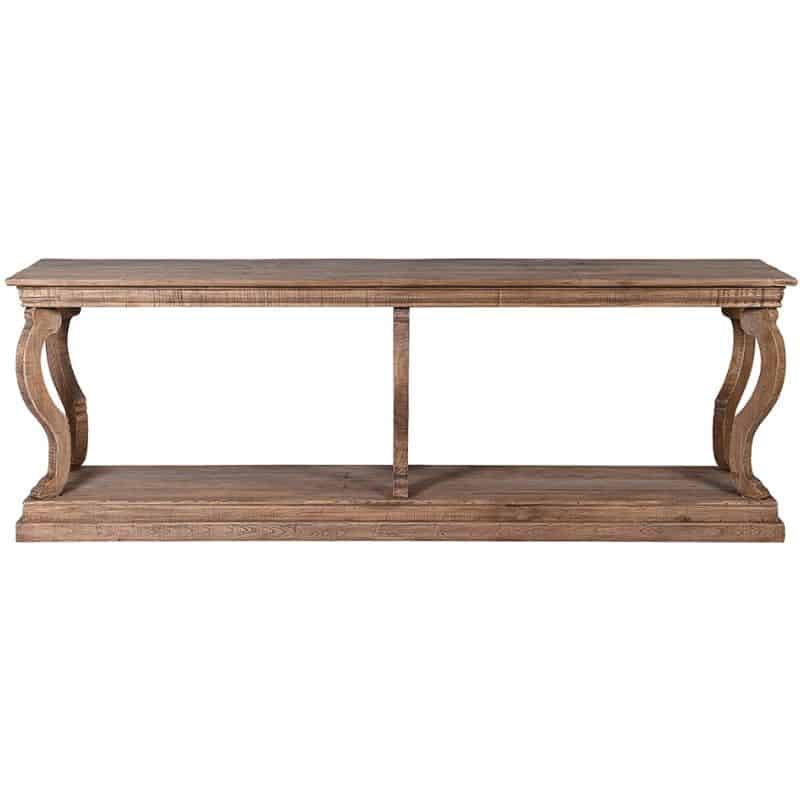 Reclaimed Oak Console Table - 250cm x 60cm x 86cm | Living Room | Console Tables | The Elms