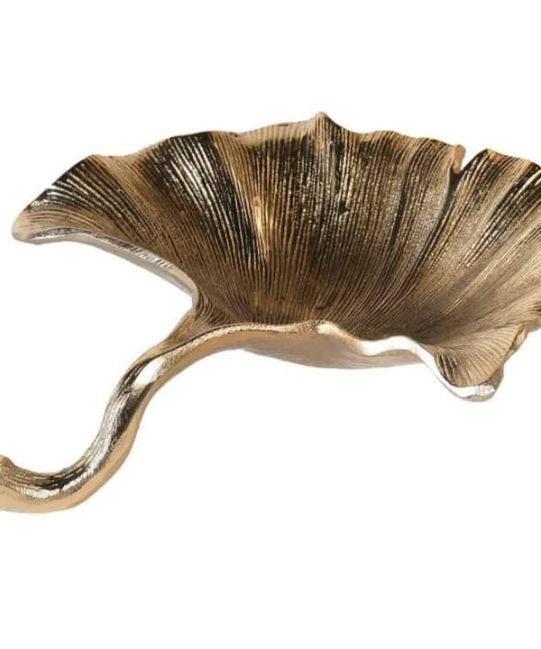 Small Gold Ginko Leaf Dish - 4.5cm | Art | Decorative Objects | The Elms