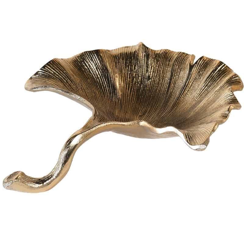 Small Gold Ginko Leaf Dish - 4.5cm | Art | Decorative Objects | The Elms