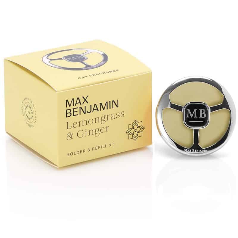 Max Benjamin Car Fragrance Dispenser - Lemongrass & Ginger | Fragrances | Diffusers | The Elms