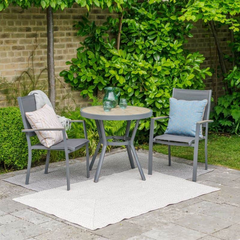 Monza Sling Chair Bistro Set | Outdoor Living | Garden Sets | The Elms