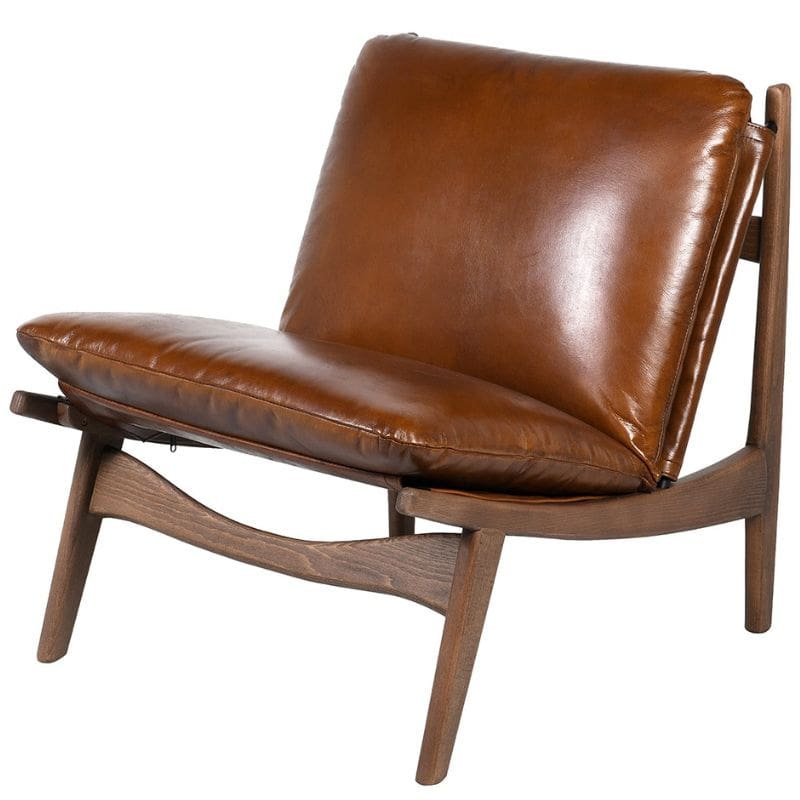 Milan Vintage Leather Club Chair | Living Room | Armchairs | The Elms