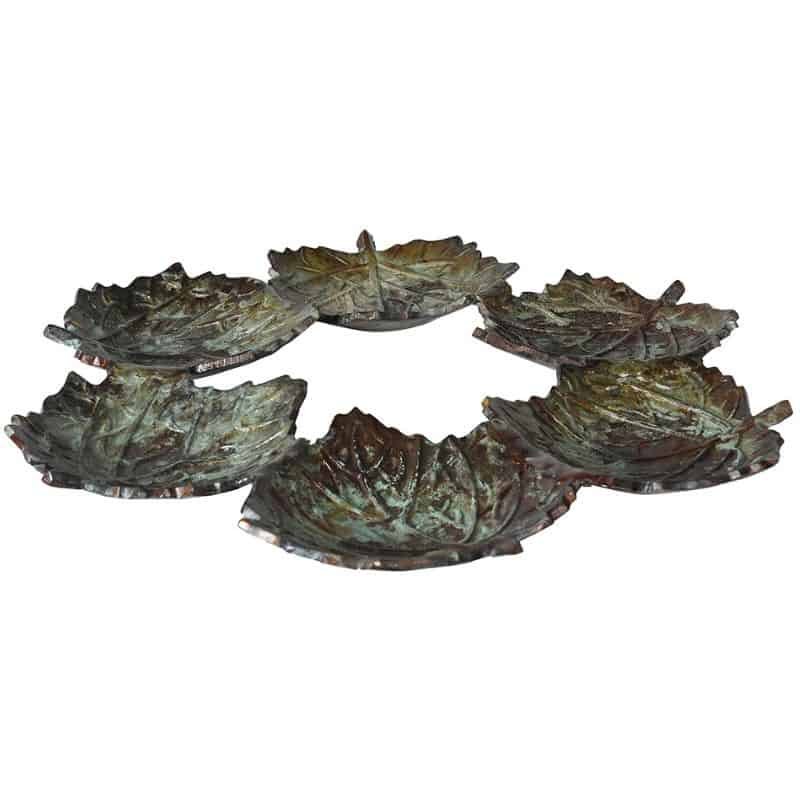 Patina Multi Leaf Tray - 52cm | Office | Trays | The Elms