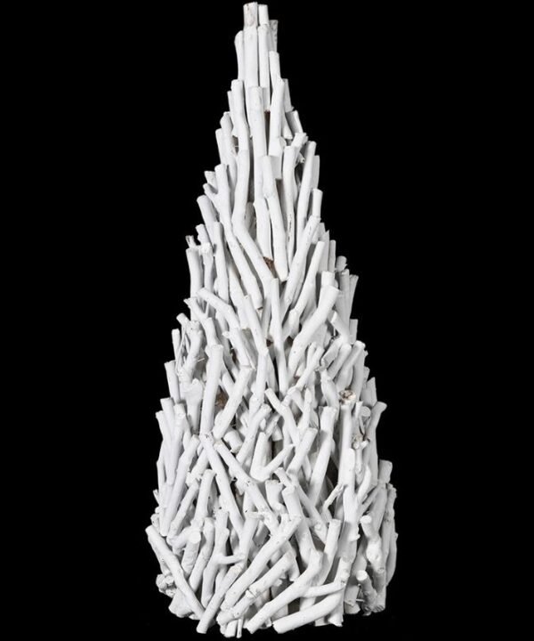 White Twig Cone Christmas Tree - 70cm | Christmas | Christmas Decorative Accessories | The Elms