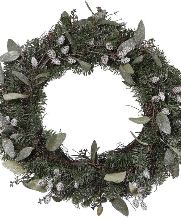 Glitter Pine Wreath - 45cm | Christmas | Christmas Wreaths & Garlands | The Elms