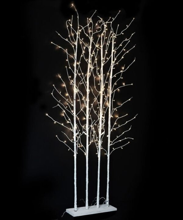 LED Twig Silver Birch Forest - 300cm | Christmas | Christmas Decorative Accessories | The Elms