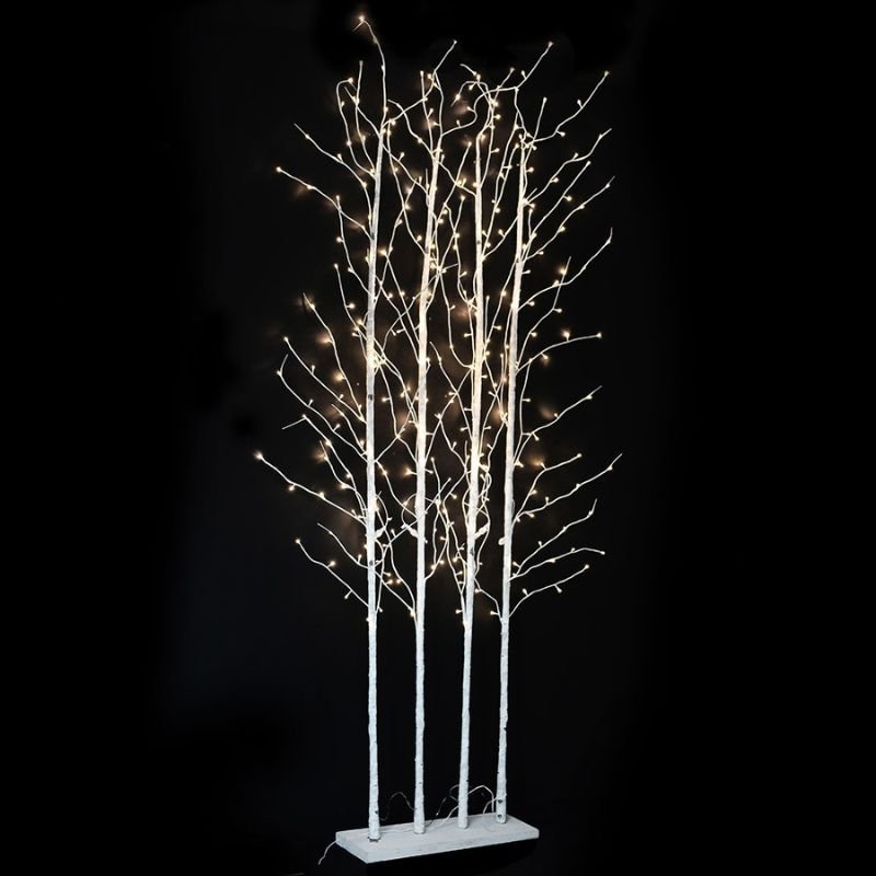 LED Twig Silver Birch Forest - 300cm | Christmas | Christmas Decorative Accessories | The Elms