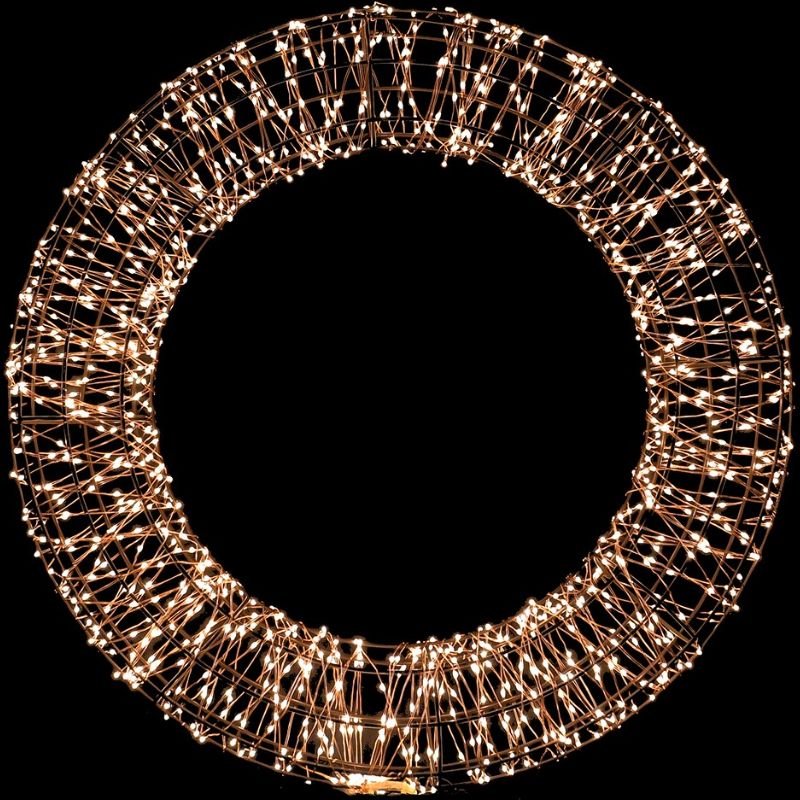 1200 LED Lit Wreath - 56cm | Christmas | Christmas Wreaths & Garlands | The Elms