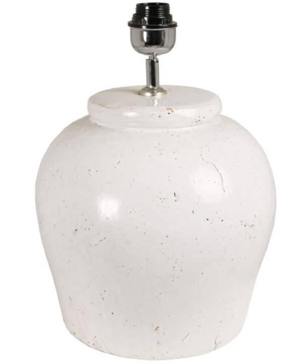 Etna Antique White Table Lamp Base - 40cm | Lighting Accessories | Lamp Bases | The Elms