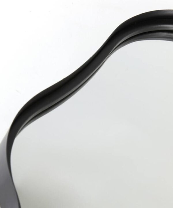 Levu Matte Black Wall Mirror - 39cm x 59.5cm | Wall Decor | Mirrors | The Elms