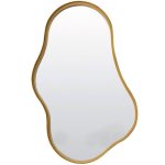 Levu Gold Wall Mirror - 39cm x 59.5cm | Wall Decor | Mirrors | The Elms