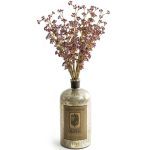 Antique Silver Glass Bottle Vase - 45.5cm | Decorative Accessories | Decorative Objects | The Elms