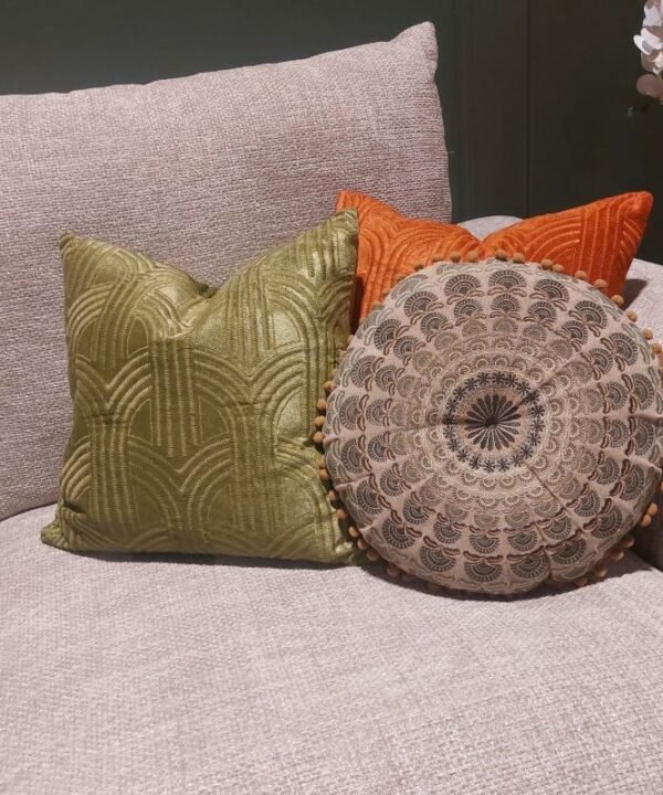 Lalique Olive Cushion - 45cm x 45cm | Soft Furnishings | Cushions | The Elms