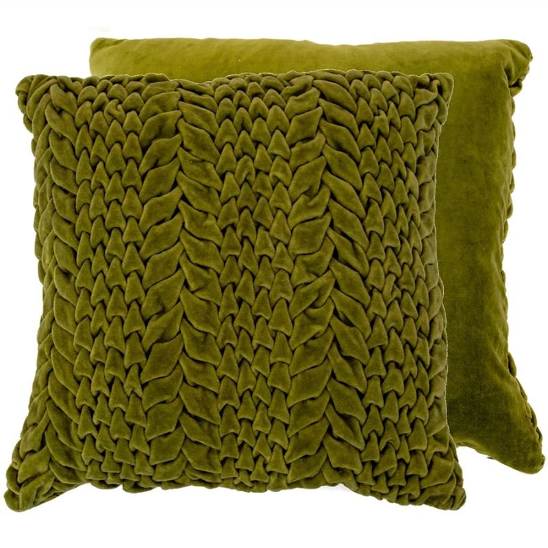 Dunand Olive Cushion - 45cm x 45cm | Soft Furnishings | Cushions | The Elms