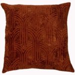 Lalique Rust Cushion - 45cm x 45cm | Soft Furnishings | Cushions | The Elms