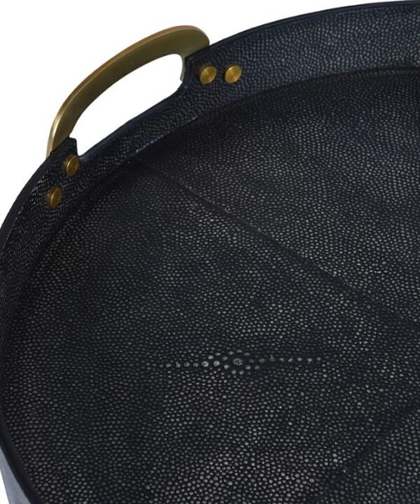 Hicks Shagreen Tray with Handles - 51cm | Office | Trays | The Elms