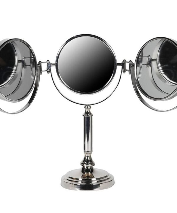 Nickel Adjustable Vanity Mirror - 64cm x 41.5cm | Wall Decor | Mirrors | The Elms