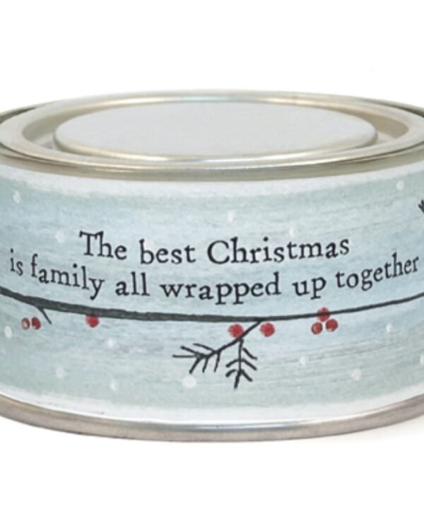 Best Christmas Is Family Robin Candle - 4.5cm | Christmas | Christmas Candles & Diffusers | The Elms