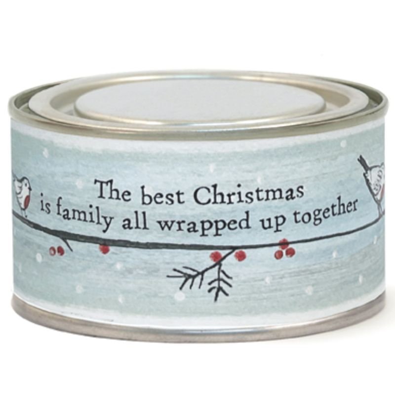 Best Christmas Is Family Robin Candle - 4.5cm | Christmas | Christmas Candles & Diffusers | The Elms