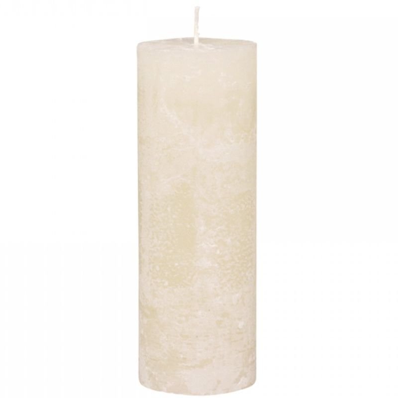 Macon Nude Rustic Unscented Pillar Candle - 20cm | Candles & Diffusers | Candles | The Elms